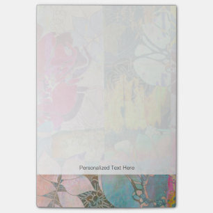 Art floral grunge pattern post-it notes