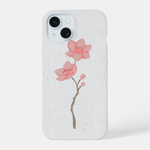 Art floral minimaliste rose Sakura fleur de cerisi