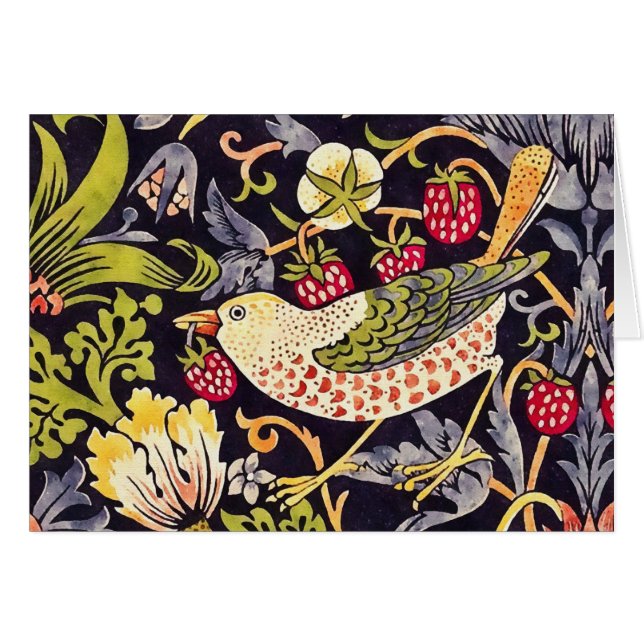 Art floral Nouveau de voleur de fraise de William (Devant horizontal)