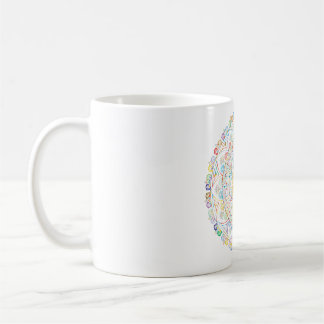 art floral pattern coffee mug