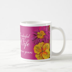 Art floral Primula Merveilleuse Femme mauve mug