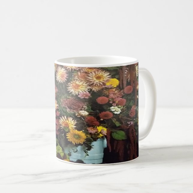Art Floral Vase Bouquet Mug (Front Right)
