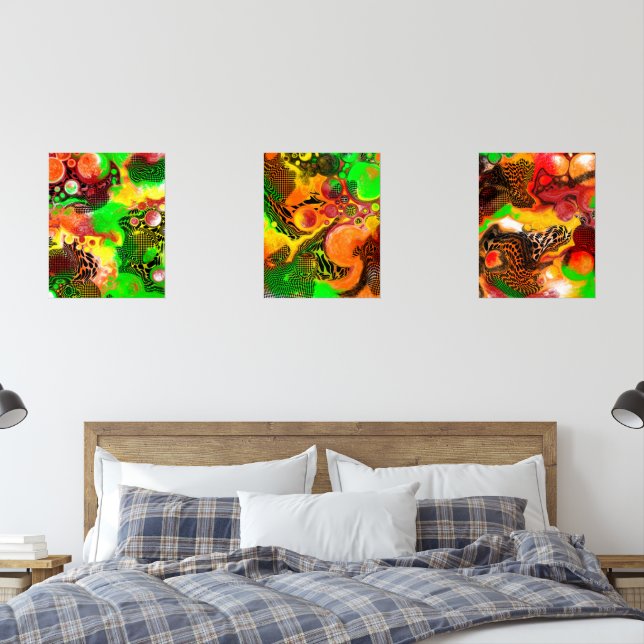Art fluide des couleurs d'automne (Chambre à coucher)