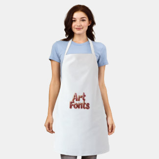 art fonts apron