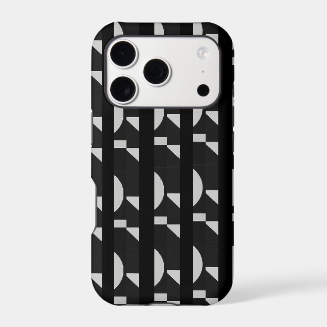 Art for Your Tech: Abstract Black & White iPhone 1 (Back)