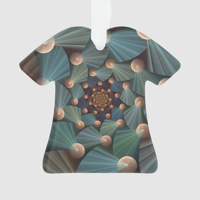 Art Fractal Abstrait Avec Profondeur Bleu Brown Ar (devant)