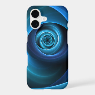 Art fractal abstrait moderne aux couleurs bleues e