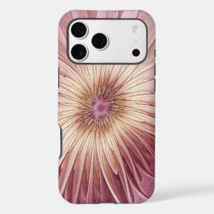 Art fractal de fleurs abstraites et nuances de bor