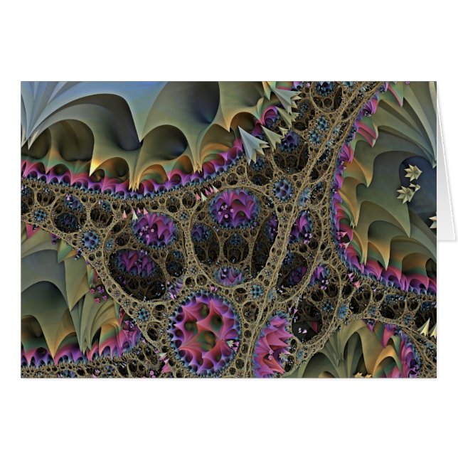 ART fractal MONDE FLORAL (Devant horizontal)