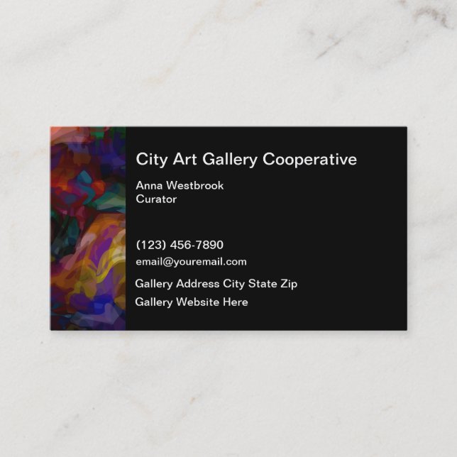 Art Gallery Cartes de visite coopératifs (Devant)