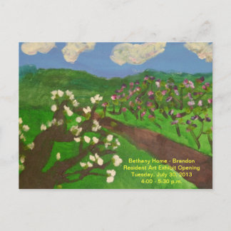 Art Gallery Exposition Open Invitation Carte posta