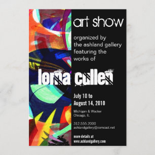 art gallery invitation