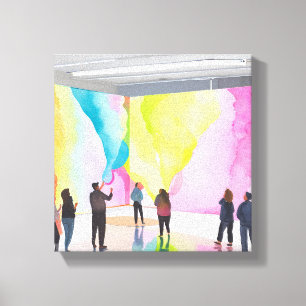 Art Gallery Modern Contemporary Watercolor Canvas Print