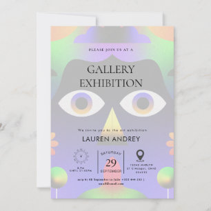 Art gallery opening invitation