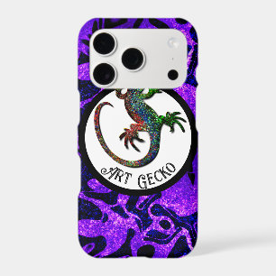 Art Gecko - purple background