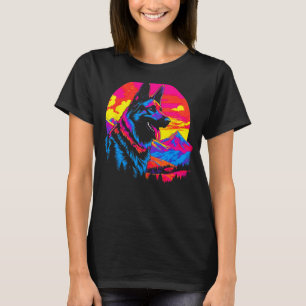 Art German Shepherd Dog Hike T-Shirt