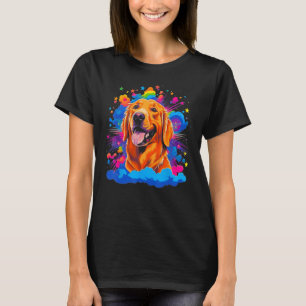 Art Golden Retriever Dog Surprise T-Shirt