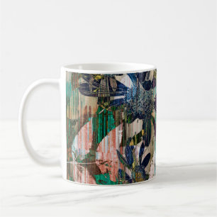 art graphic and watercolor autumn colorful backgro coffee mug