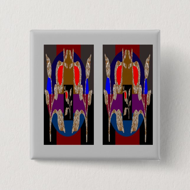 Art Graphics n photography gifts 2 Inch Square Button (Front)