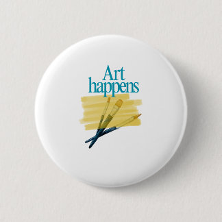 Art Happens 2 Inch Round Button