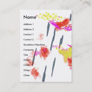 Art Happens Colour Splash Business Card