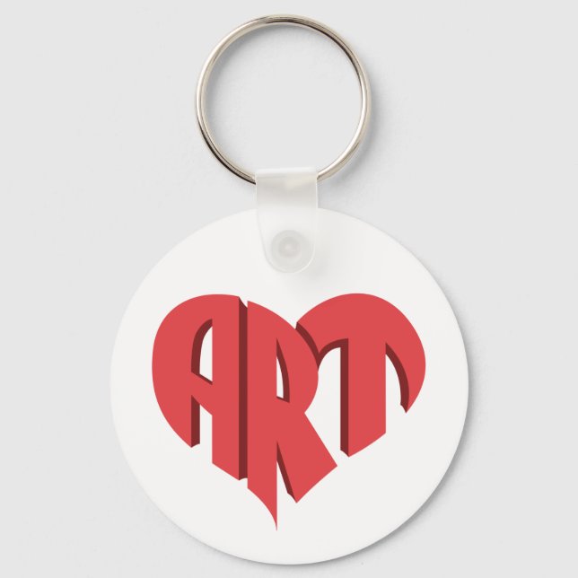 Art Heart Keychain (Front)