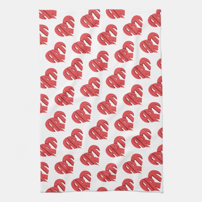 Art Heart Kitchen Towel (Vertical)