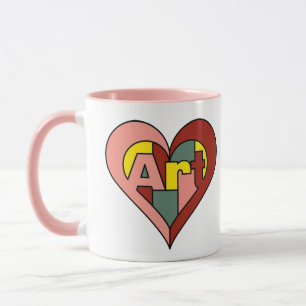 Art Heart Mug