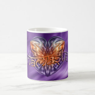 ART Heart NAMASTE lila waves Coffee Mug
