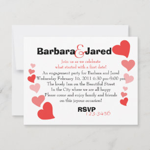 Art Hearts Invitation