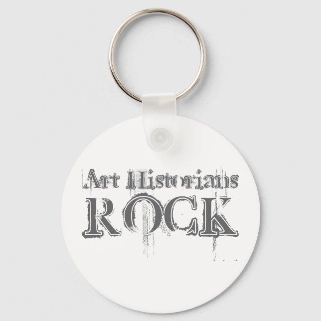 Art Historians Rock Keychain (Front)