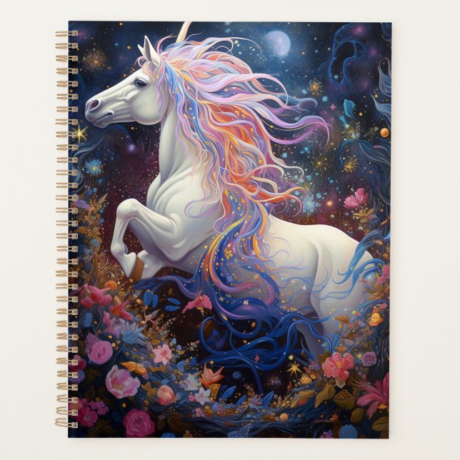 Art Imaginaire de Cheval Blanc Magique (Devant)
