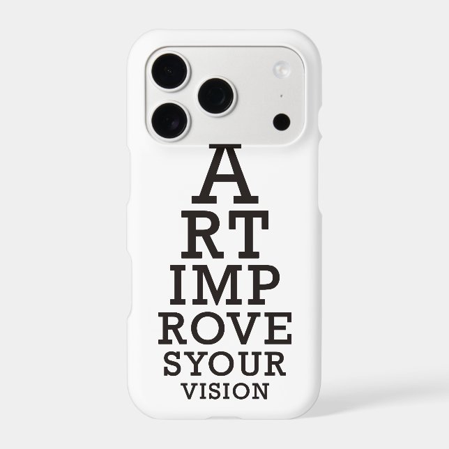 Art Improves Your Vision Eye Chart  (Back)