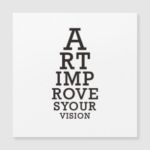 Art Improves Your Vision Eye Chart