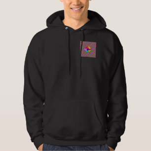  Art in bright dazzling mixed colors and pattern   Hoodie