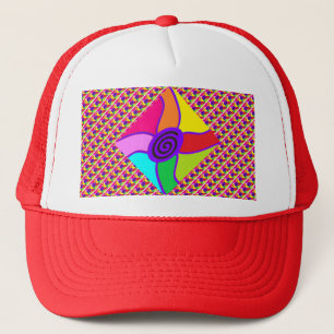 Art in bright dazzling mixed colors and pattern Trucker Hat