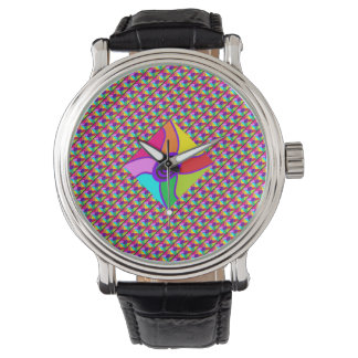  Art in bright dazzling mixed colors and pattern   Watch