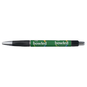 "Art in Motion: Circular Lawn Bowls Bowled Logo, Pen