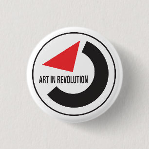 Art in revolution 1 inch round button