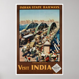 Art India Calcutta Poster Kolkata Travel Print