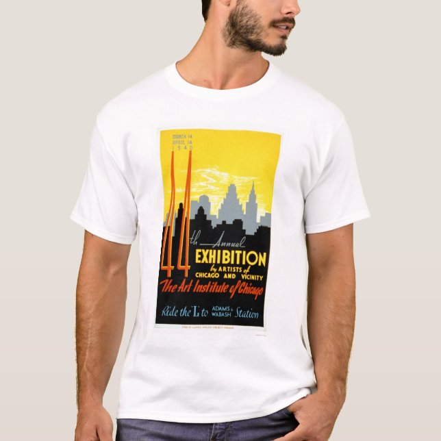 Art Institute Chicago 1940 WPA T-Shirt (Front)
