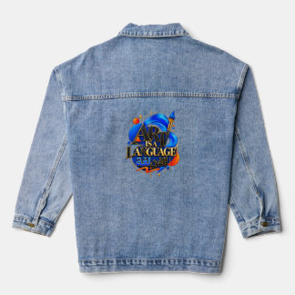 ART IS A LANGUAGE DENIM JACKET
