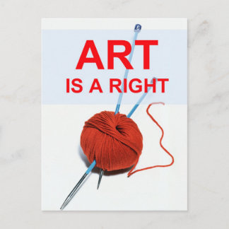 Art is a Right Postcard