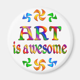 Art is Awesome Magnet