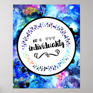 Art is Individuality Poster
