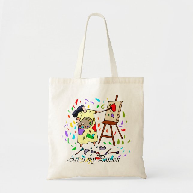 ART IS MY PASSION TOTE BAG (Front)