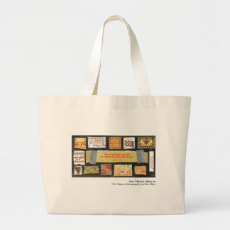 "Art is not..." Patty O'Rourke collage art bag