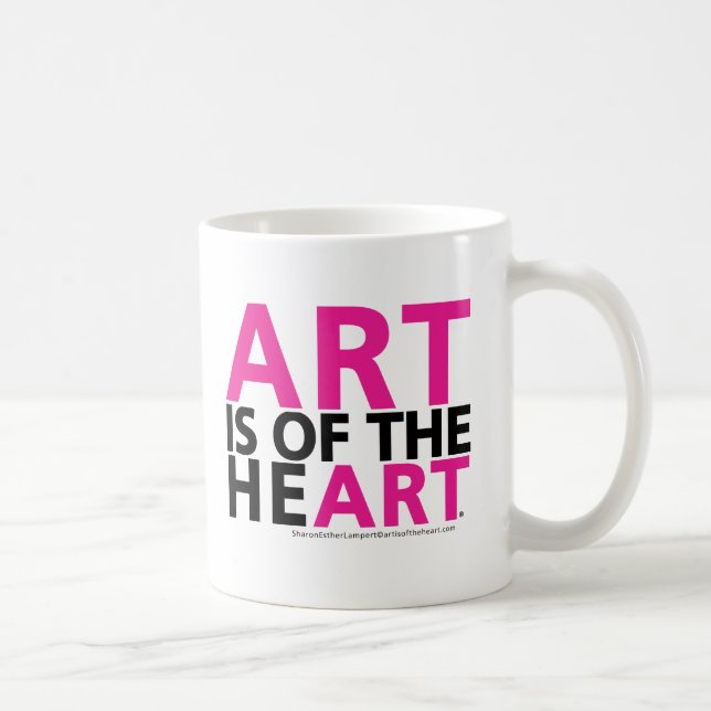 ART IS OF THE HEART Coffee Mugs (Right)