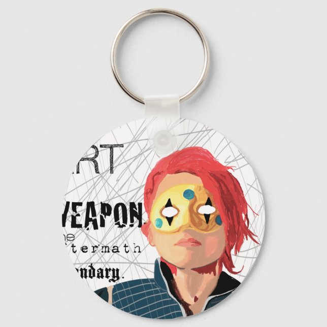 Art is the Weapon Keychain (Front)