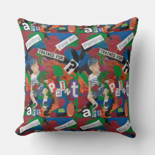 Art Kid Throw Pillow